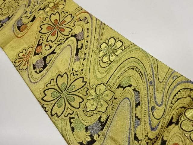 JAPANESE FUKURO OBI / WOVEN SAKURA